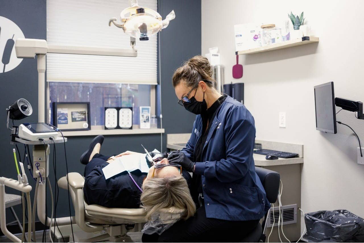 deep cleaning procedure done by one of the dentist at Creekside Dental