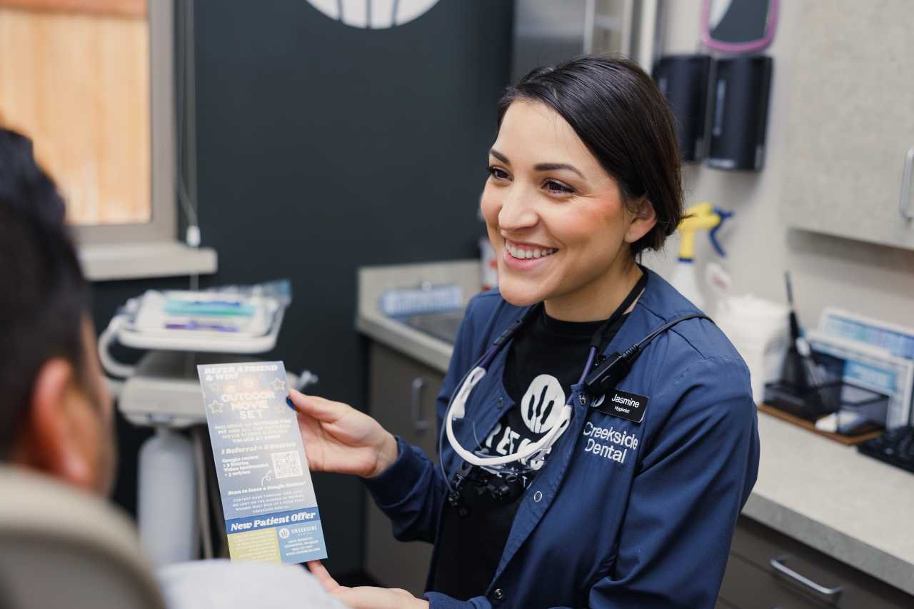 Jasmine our dental hygienist Creekside Dental