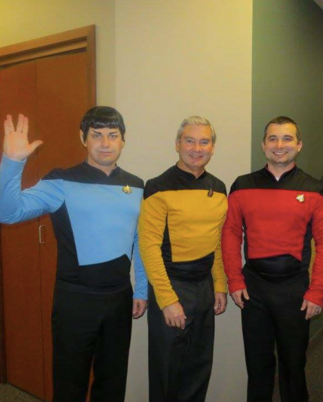 Floyd with his colleagues at Creekside Dental